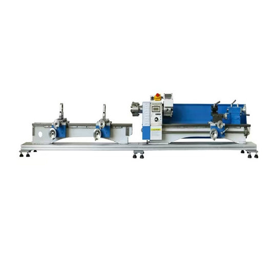 Casting bed 210 lathe double head chuck cue repair machine, double head chuck cue repair lathe, 210 lathe table tennis cue repair machine, cue lathe