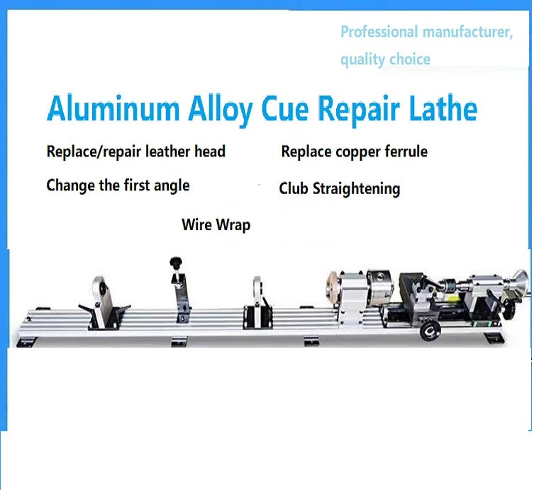 Aluminum alloy single head cue repair lathe, billiard cue repair lathe, billiard cue repair machine, billiard supplies